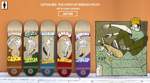 Girl Skateboards - Lettus Bee Series